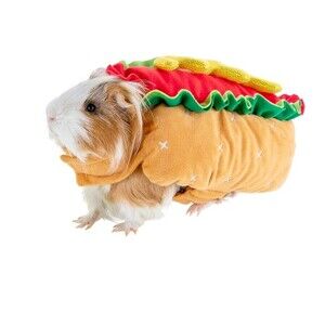 Hot Dog Costume for Guinea Pig or Small Animal  by Thrills & Chills™